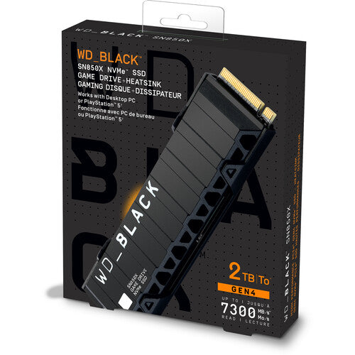 WD_BLACK SN850X NVMe SSD 2TB PCIe 4.0 With Heatsink WD_BLACK SN850X NVMe SSD 2TB PCIe 4.0 With Heatsink